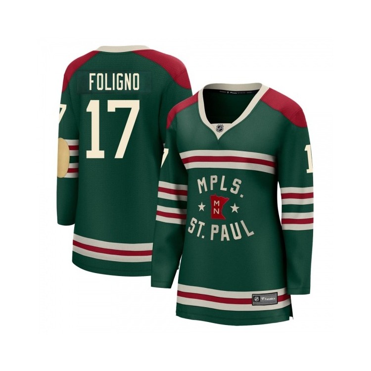 Women's Marcus Foligno Winter Classic NHL Jersey - Fanatics Breakaway 2022 (Green)