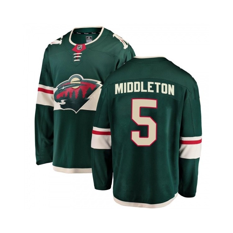 Youth Jake Middleton Ice Hockey Gear - Minnesota Wild Fanatics Breakaway (Green)