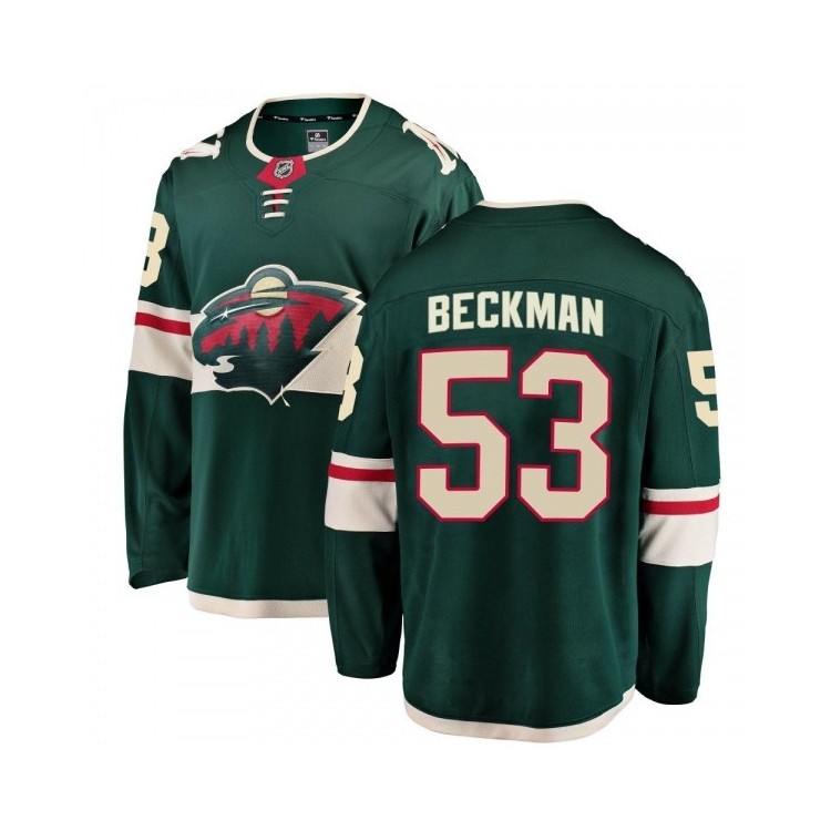 Men's Adam Beckman Pro Hockey Apparel - Minnesota Wild Fanatics Breakaway (Green)