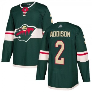 Men's Calen Addison Minnesota Wild Adidas Authentic Green...