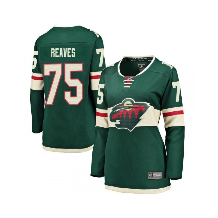 Women's Ryan Reaves Minnesota Wild Fanatics Breakaway Green Home Hockey Jersey - Official NHL Gear