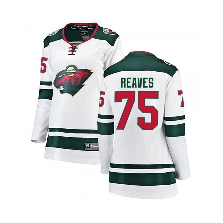 Women's Ryan Reaves Minnesota Wild Fanatics Breakaway White Away Hockey Jersey - NHL Women's Apparel