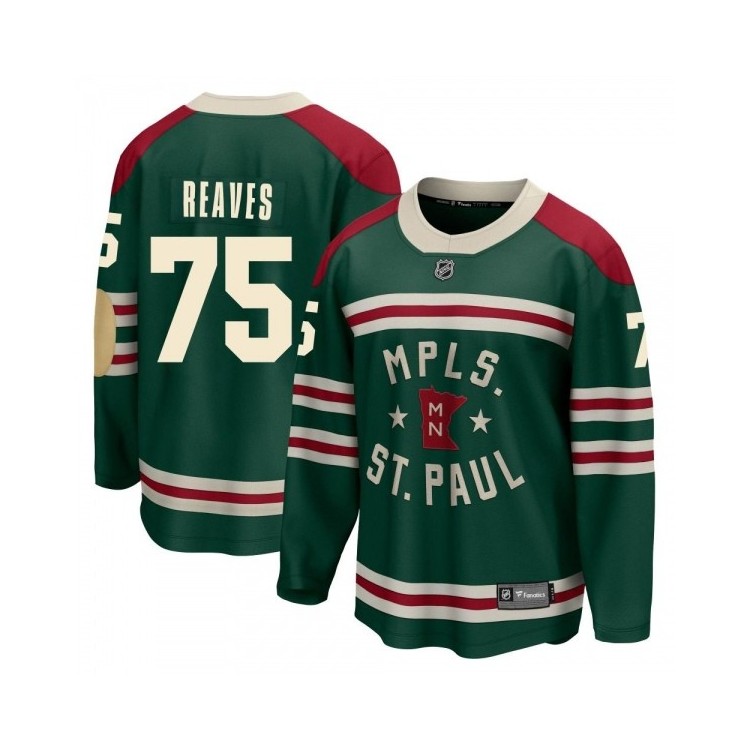 Men's Ryan Reaves 2022 Winter Classic Jersey - Minnesota Wild Fanatics Breakaway Green NHL Limited