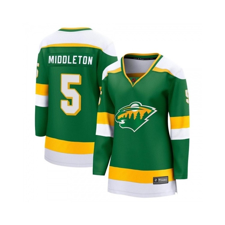 Women's Jake Middleton Special Edition 2.0 Jersey - Minnesota Wild Fanatics Breakaway Green NHL