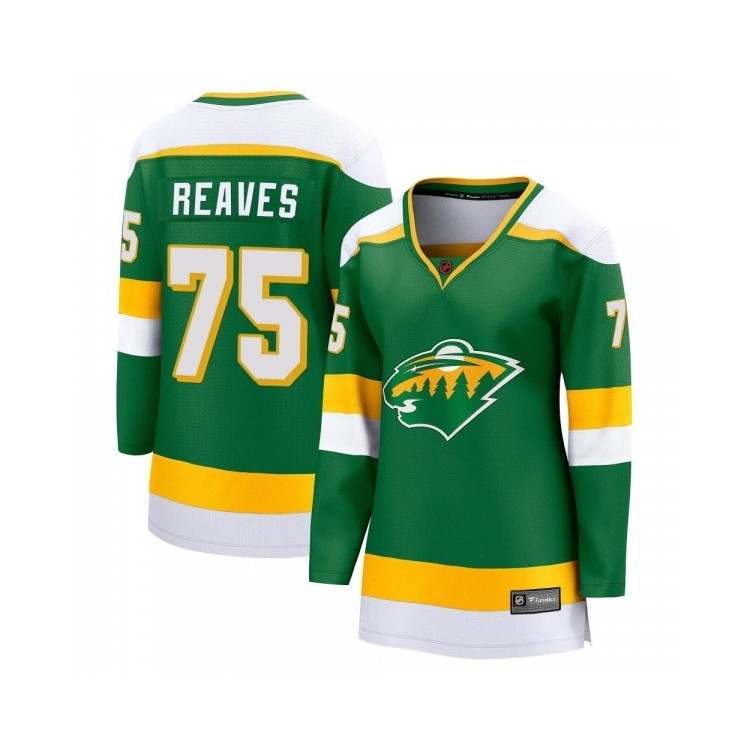 Women's Ryan Reaves Special Edition 2.0 Jersey - Minnesota Wild Fanatics Breakaway Green NHL