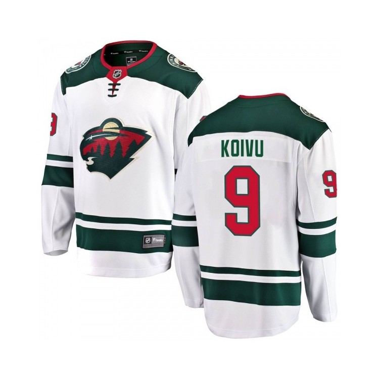 Youth Mikko Koivu Minnesota Wild Fanatics Breakaway White Away Hockey Jersey - NHL Kids Hockey