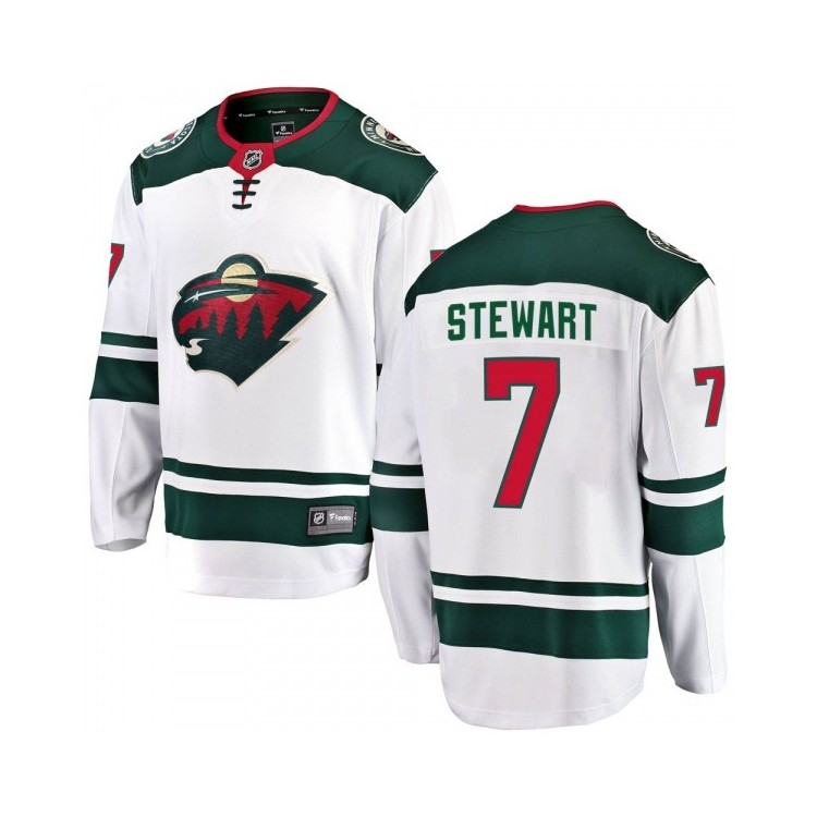 Youth Chris Stewart Minnesota Wild Fanatics Breakaway White Away Hockey Jersey - NHL Youth Hockey