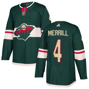 Youth Jon Merrill Adidas Authentic Hockey Jersey -...