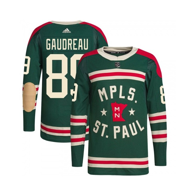 Youth Frederick Gaudreau Minnesota Wild Adidas 2022 Winter Classic Player Jersey - Authentic Green