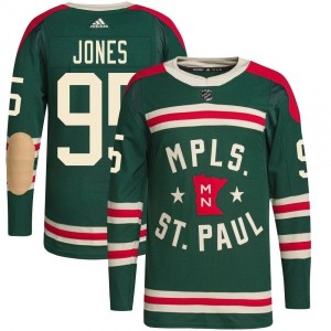 Top Men’s Hunter Jones Minnesota Wild Adidas 2022 Winter...