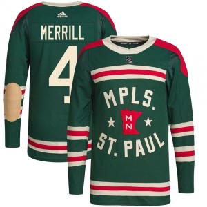 Top Men's Jon Merrill Minnesota Wild Adidas 2022 Winter...