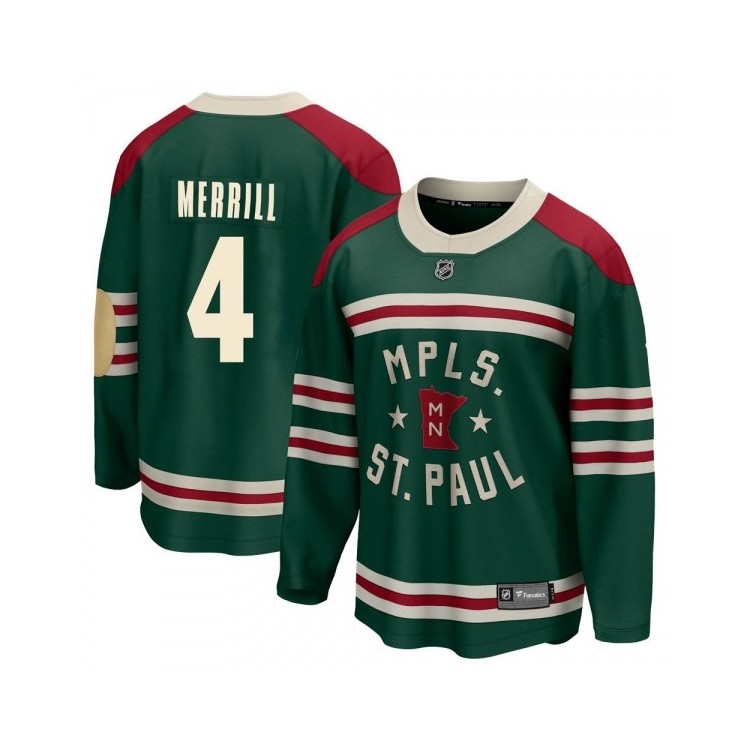 Best Youth Jon Merrill Minnesota Wild Fanatics Branded 2022 Winter Classic Jersey - Breakaway Green