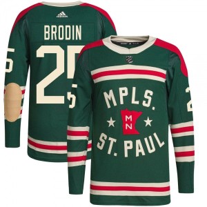 Youth Jonas Brodin Minnesota Wild Adidas 2022 Winter...
