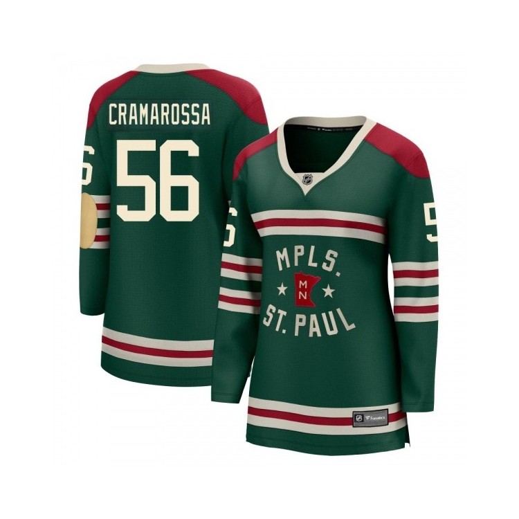 Exclusive Women’s Joseph Cramarossa Minnesota Wild Fanatics Branded 2022 Winter Classic Jersey - Breakaway Green