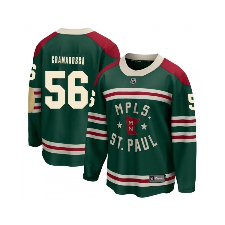 Men’s Joseph Cramarossa Minnesota Wild Fanatics Branded 2022 Winter Classic Jersey - Breakaway Green