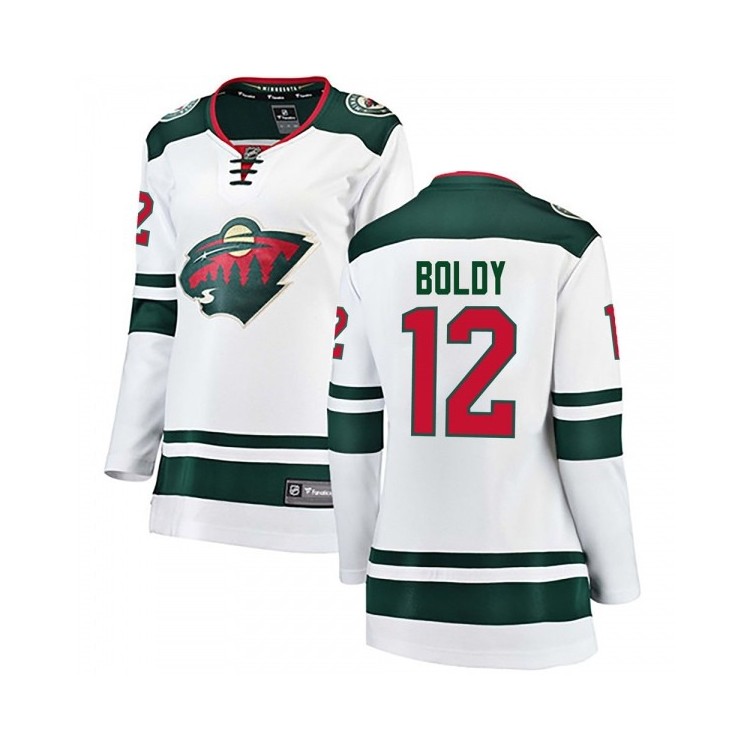 Matt Boldy Minnesota Wild Fanatics Breakaway Away Jersey - Women's White