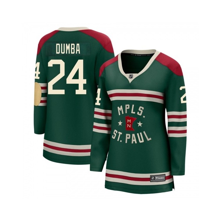 Premium Women’s Matt Dumba Minnesota Wild Fanatics Branded 2022 Winter Classic Jersey - Breakaway Green