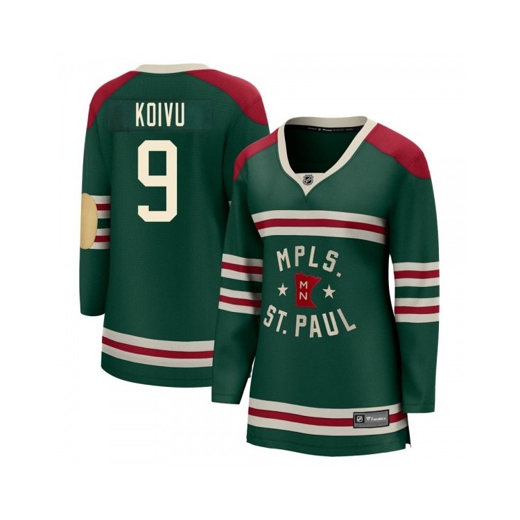 Men's Chris Stewart Minnesota Wild Fanatics Branded 2022 Winter Classic Jersey - Breakaway Green, Authentic NHL Jersey