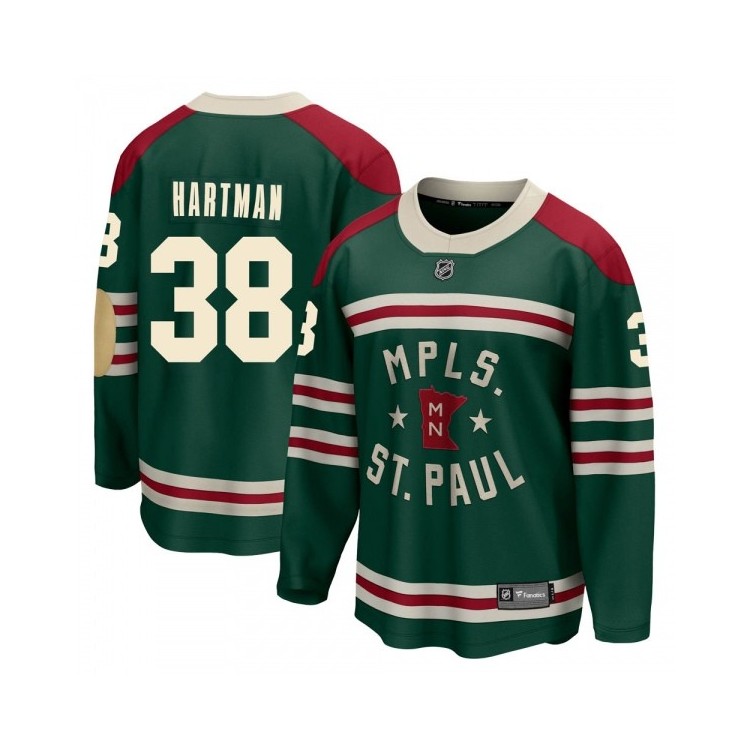 Men's Frederick Gaudreau Minnesota Wild Adidas 2022 Winter Classic Player Jersey - Authentic Green, Official Team Apparel