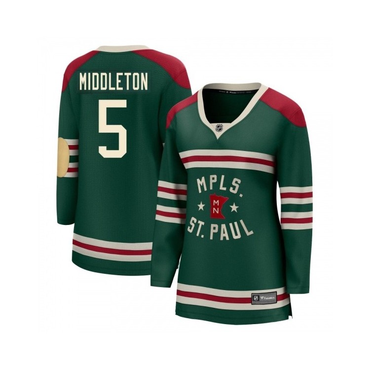 Youth Jon Merrill Minnesota Wild Fanatics Branded 2022 Winter Classic Jersey - Breakaway Green, Youth Game Day Apparel