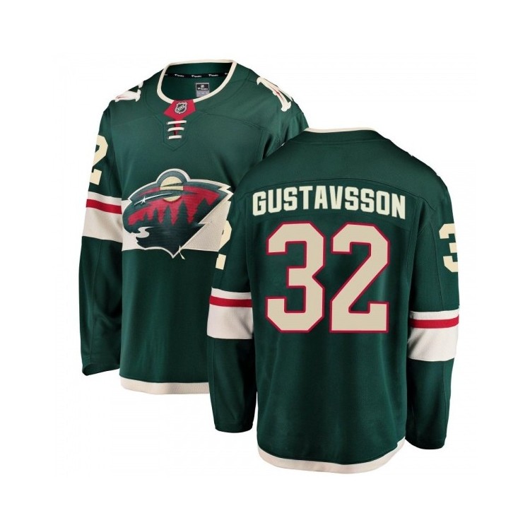 Men's Filip Gustavsson Minnesota Wild Fanatics Branded Home Jersey - Breakaway Green, Premium Team Apparel