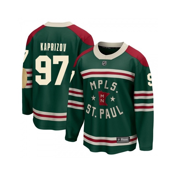 Kirill Kaprizov Minnesota Wild Fanatics 2022 Winter Classic Jersey - Youth Green