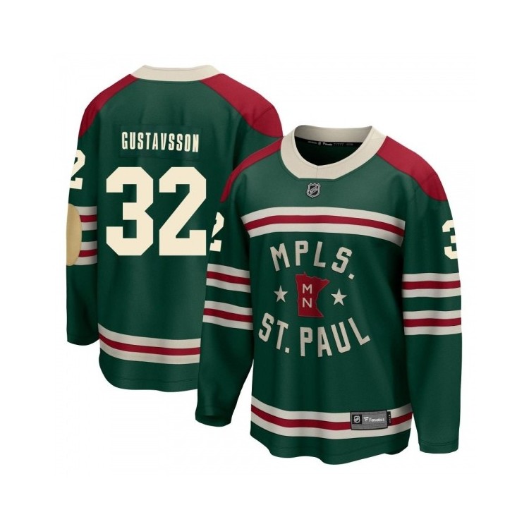 Youth Filip Gustavsson Minnesota Wild Fanatics Branded 2022 Winter Classic Jersey - Breakaway Green, Limited Winter Classic Gear
