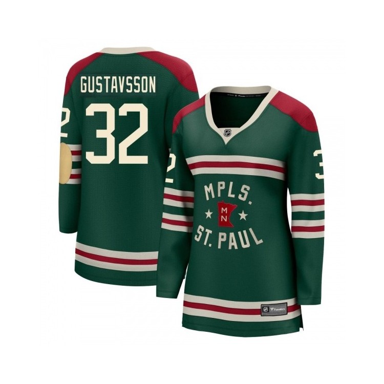 Women's Filip Gustavsson Minnesota Wild Fanatics Branded 2022 Winter Classic Jersey - Breakaway Green, Stylish Winter Classic Fanwear