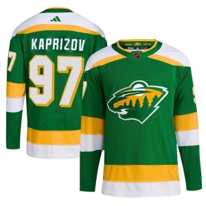 Kirill Kaprizov Minnesota Wild Adidas Reverse Retro 2.0...