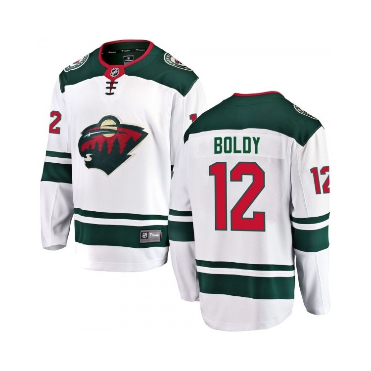 Matt Boldy Minnesota Wild Fanatics Breakaway Away Jersey - Youth White