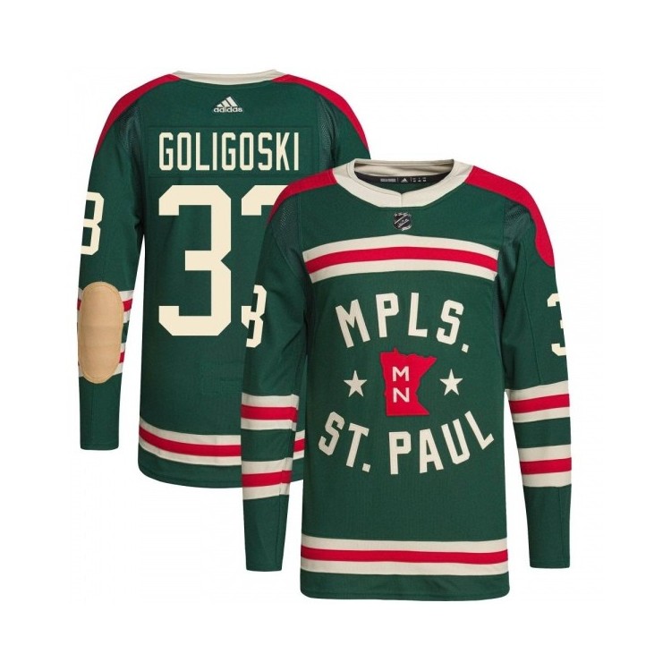 Youth 2022 Winter Classic Alex Goligoski Adidas Jersey - Minnesota Wild, Official