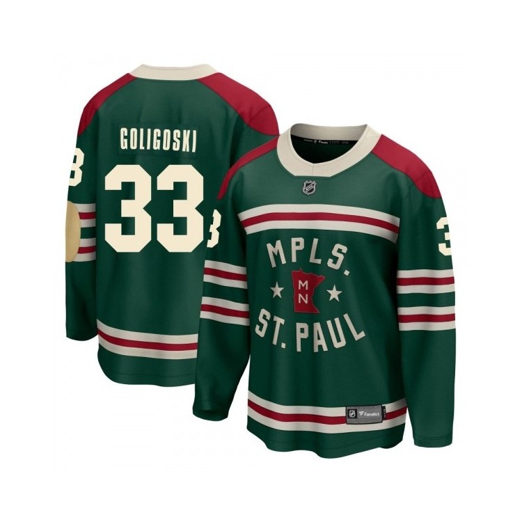 Men's Breakaway Green Alex Goligoski Winter Classic Fanatics Jersey - Wild 2022
