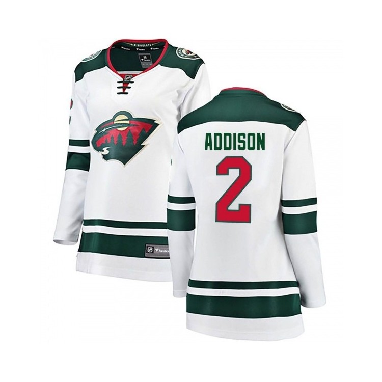 Breakaway White Women's Calen Addison Fanatics Away Jersey - Minnesota Wild 2023