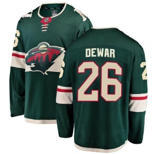 Breakaway Green Youth Connor Dewar Fanatics Home Jersey -...