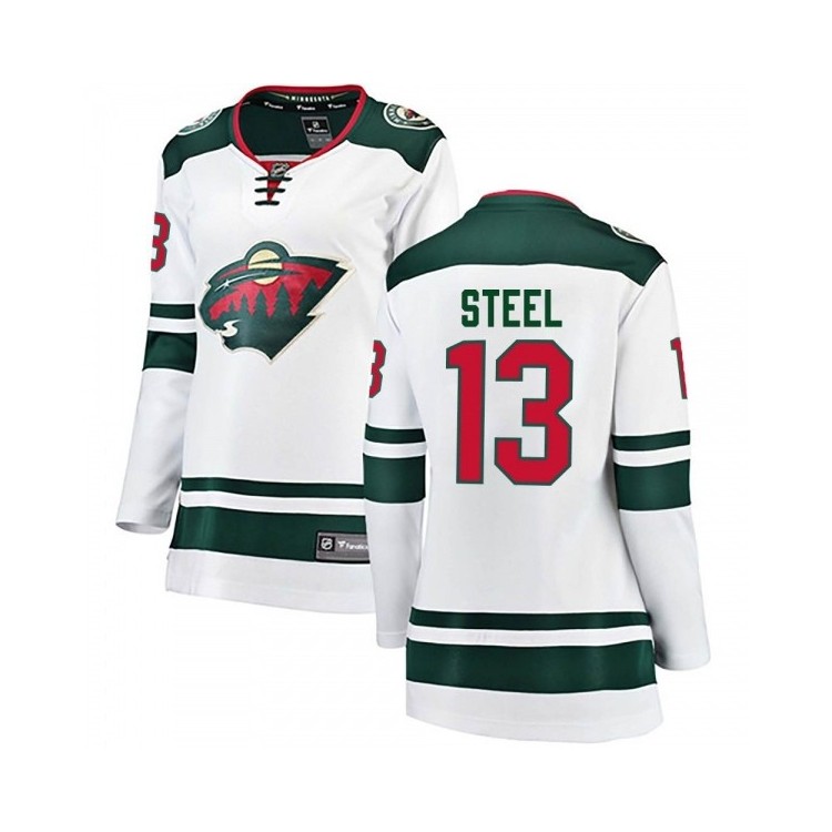 Breakaway White Women's Sam Steel Fanatics Away Jersey - Minnesota Wild 2023