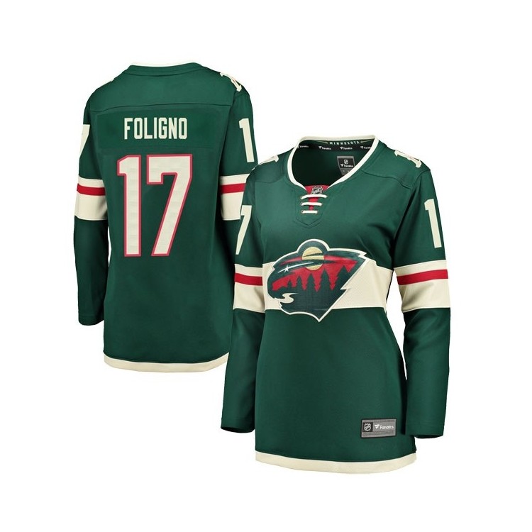Marcus Foligno Minnesota Wild Fanatics Breakaway Home Jersey - Women's Green