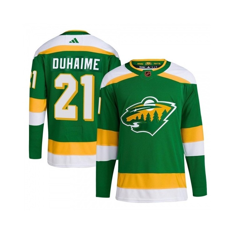 Youth Brandon Duhaime Minnesota Wild Adidas Reverse Retro 2.0 Jersey - Authentic Green