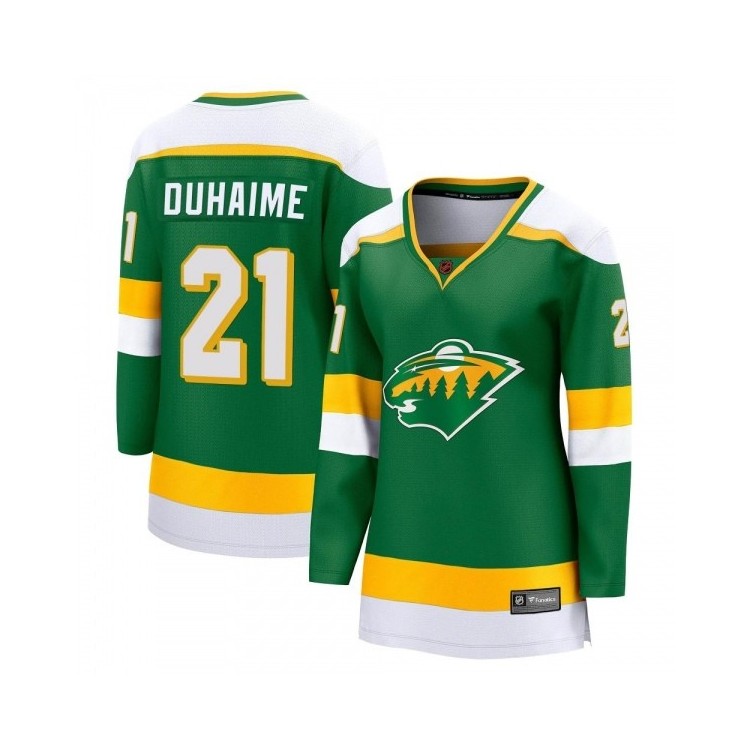 Women's Brandon Duhaime MN Jersey Fanatics Branded Special Edition 2.0 Retro Jersey - Breakaway Green