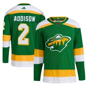 Men's Calen Addison Minnesota Wild Adidas Reverse Retro...