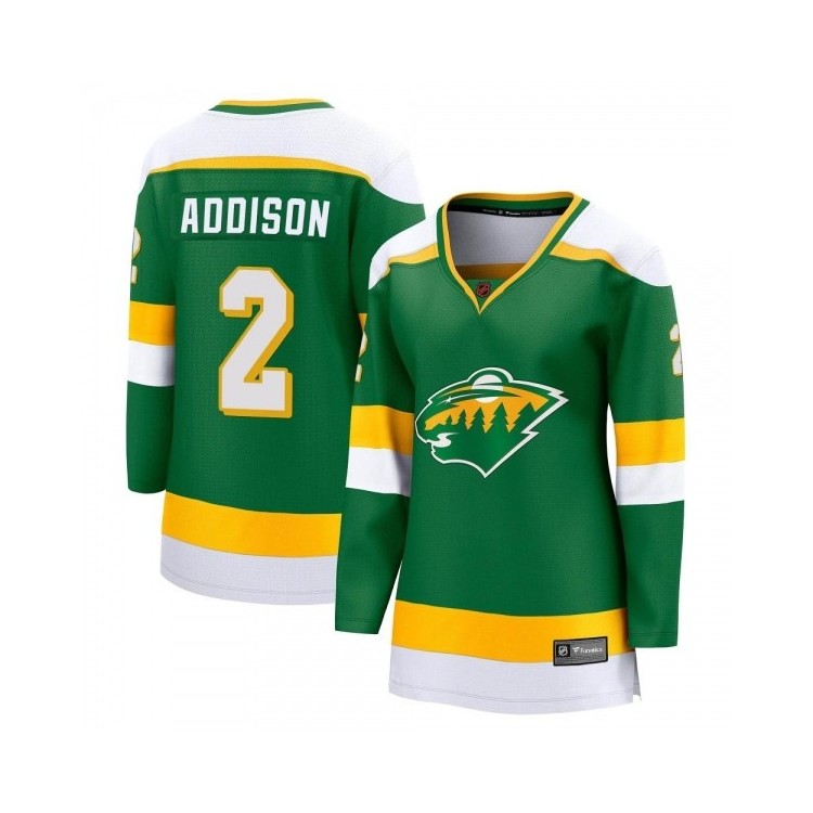 Discount Women's Calen Addison Minnesota Wild Fanatics Branded Special Edition 2.0 Jersey - Breakaway Green