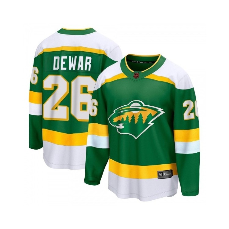 Discount Men's Connor Dewar Minnesota Wild Fanatics Branded Special Edition 2.0 Jersey - Breakaway Green