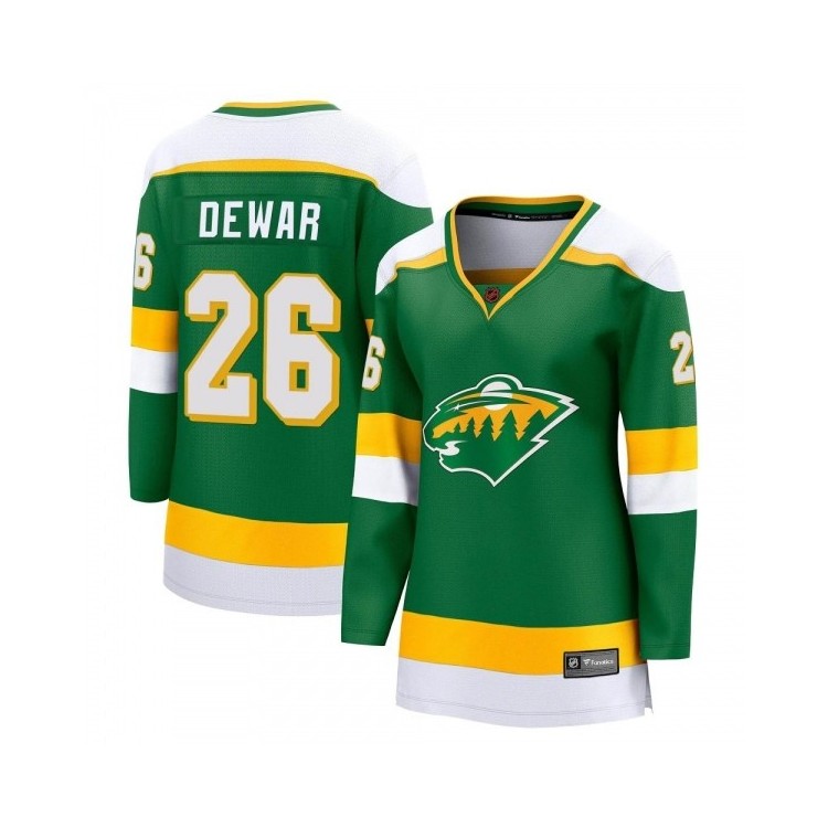 Hot Sale Women's Connor Dewar Minnesota Wild Fanatics Branded Special Edition 2.0 Jersey - Breakaway Green