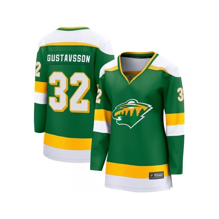 Women's Filip Gustavsson Minnesota Wild Fanatics Branded Special Edition 2.0 Retro Jersey - Breakaway Green