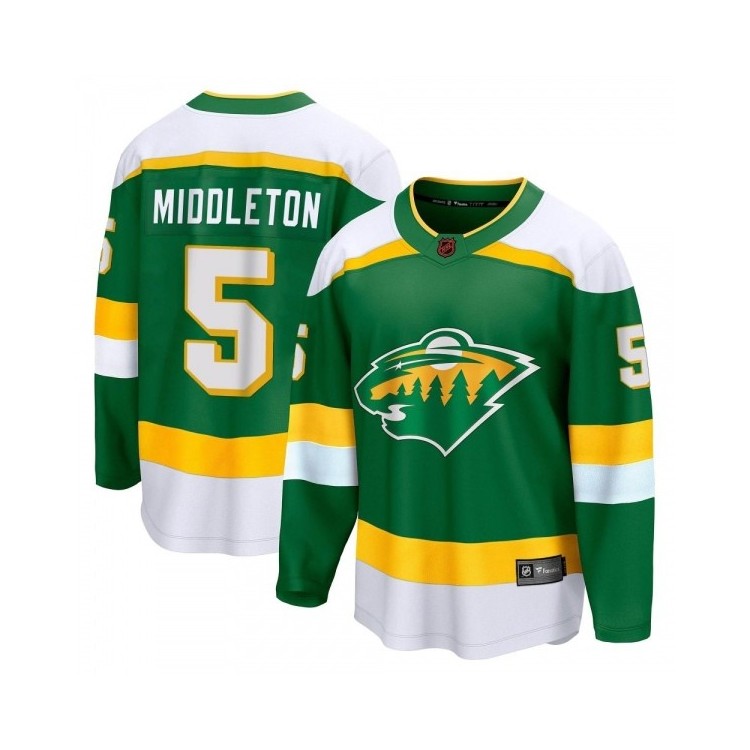 Men's Jake Middleton Minnesota Wild Fanatics Branded Special Edition 2.0 Jersey - Breakaway Green