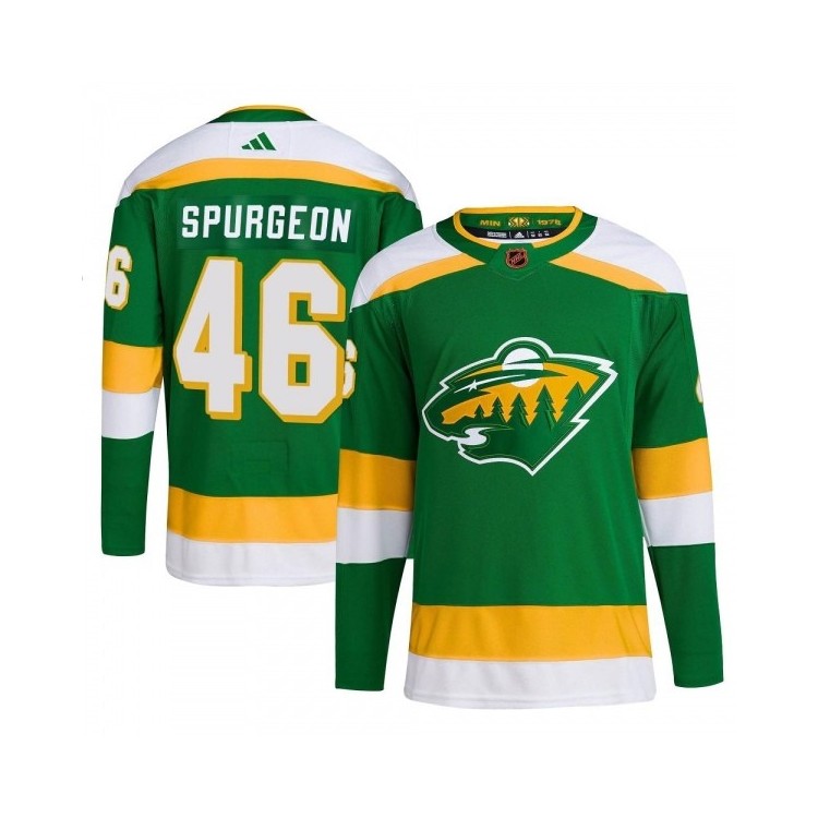 Men's Jared Spurgeon Minnesota Wild Adidas Reverse Retro 2.0 Jersey - Authentic Green