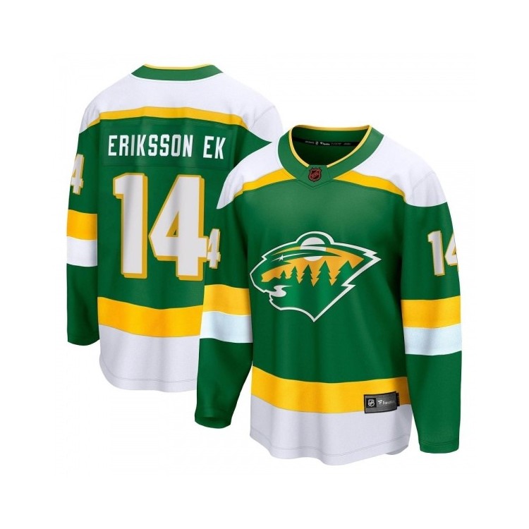 Men's Joel Eriksson Ek Minnesota Wild Fanatics Branded Special Edition 2.0 Jersey - Breakaway Green