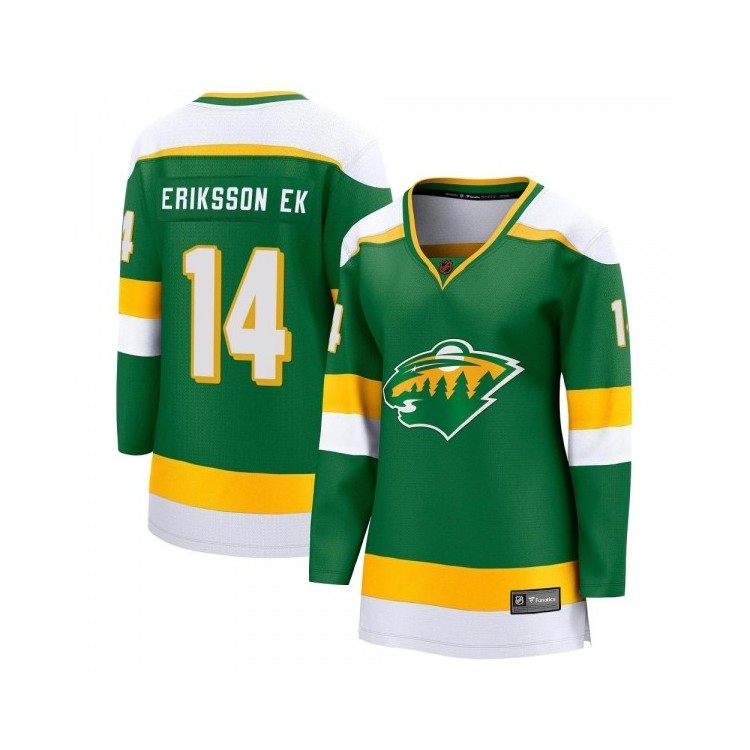 Discount Women's Joel Eriksson Ek Minnesota Wild Fanatics Branded Special Edition 2.0 Jersey - Breakaway Green