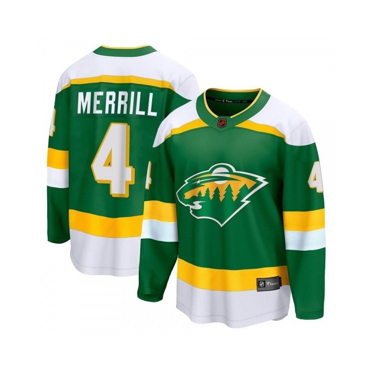 Hot Sale Men's Jon Merrill Minnesota Wild Fanatics Branded Special Edition 2.0 Jersey - Breakaway Green