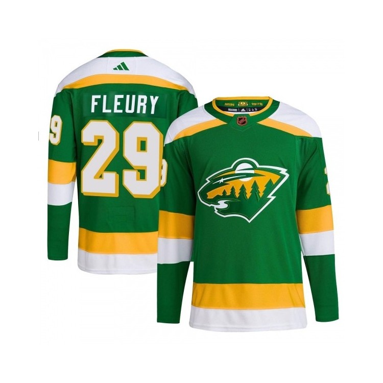 Hot Sale Youth Marc-Andre Fleury Minnesota Wild Adidas Reverse Retro 2.0 Jersey - Authentic Green