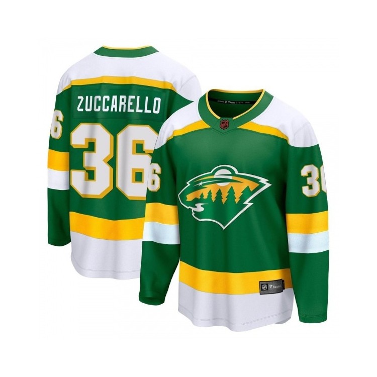 Men's Mats Zuccarello Minnesota Wild Fanatics Branded Special Edition 2.0 Retro Jersey - Breakaway Green